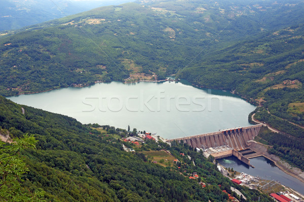 hydroelectric power plant Perucac on Drina river landscape Stock photo © goce