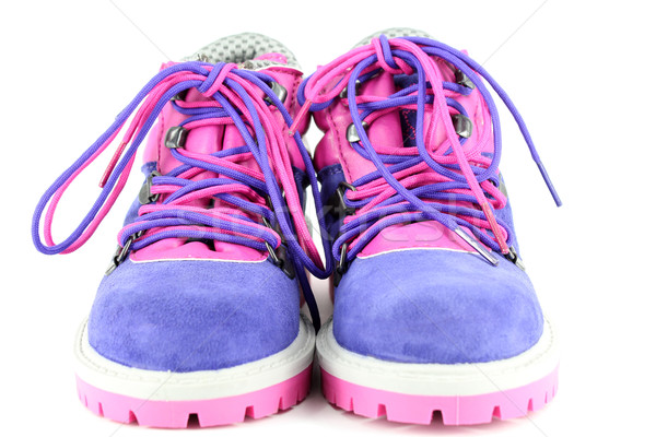 children hiking boots front view Stock photo © goce