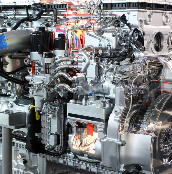heavy truck engine detail transport  Stock photo © goce