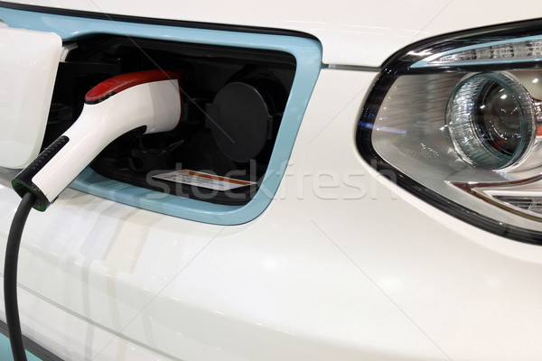 electric car is charging new technology Stock photo © goce