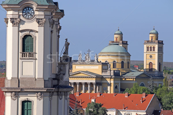 Stok fotoğraf: Katedral · bazilika · Macaristan · gökyüzü · Bina · çapraz