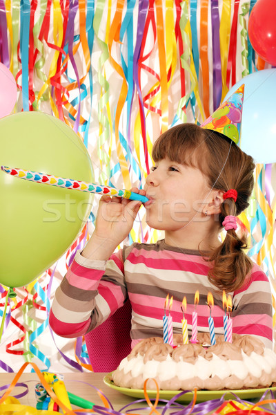 happy little girl birthday party Stock photo © goce