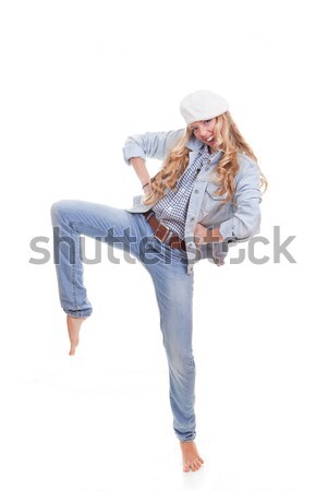 fashion woman dancing Stock photo © godfer