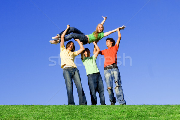 diverse group of youth Stock photo © godfer