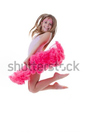 Danseur de ballet sautant heureux jeunes danse enfant Photo stock © godfer