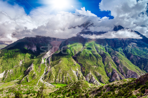 Trekking in Nepal Stock photo © goinyk