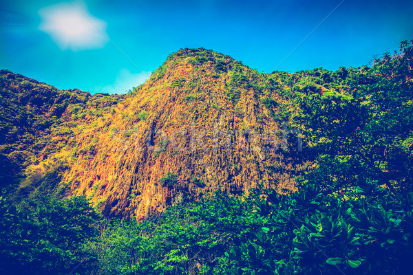 Voyage paysage montagne île ciel printemps [[stock_photo]] © goinyk