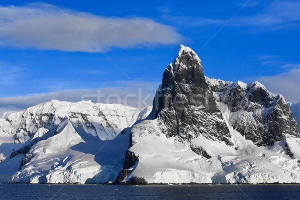 Snow-capped mountains in Antarctica Stock photo © goinyk