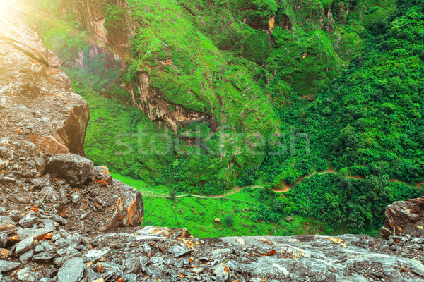 Trekking in Nepal Stock photo © goinyk