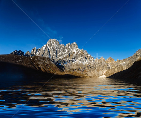 美麗 山 景觀 視圖 反射 湖 商業照片 © goinyk
