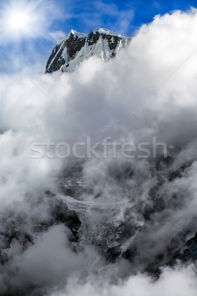 Trekking in Nepal Stock photo © goinyk