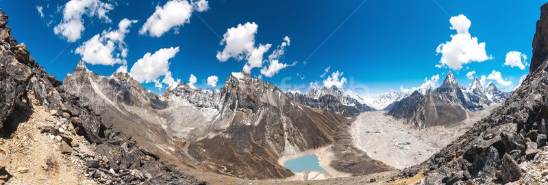 Hermosa montana paisaje vista everest región Foto stock © goinyk