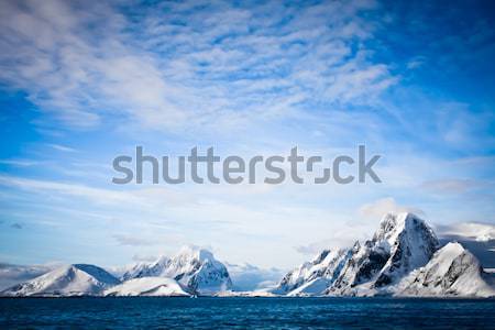 Beautiful snow-capped mountains in Antarctica Stock photo © goinyk
