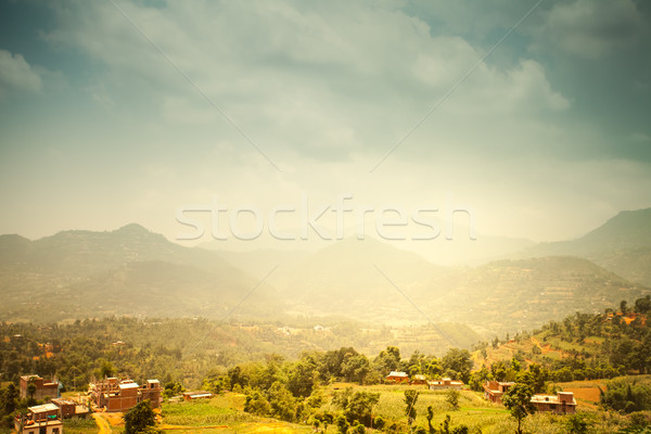 美麗 山 景觀 喜馬拉雅山 山 森林 商業照片 © goinyk