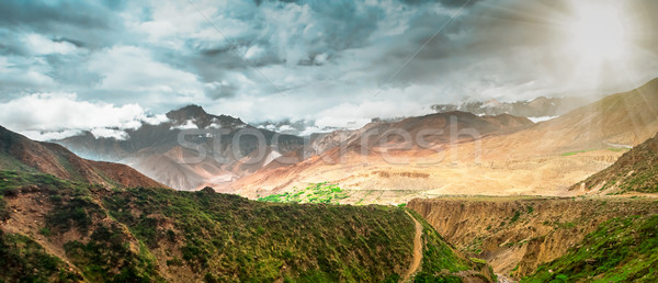 Stockfoto: Trekking · Nepal · mooie · landschap · himalayas · bergen