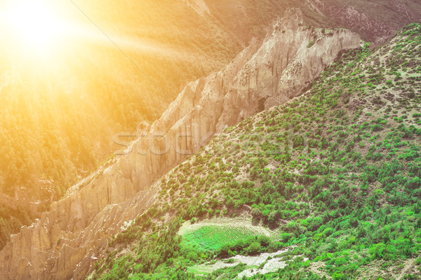 徒步 尼泊爾 美麗 景觀 喜馬拉雅山 山 商業照片 © goinyk