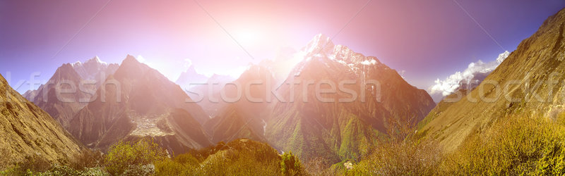 Hermosa montana vista everest región parque Foto stock © goinyk
