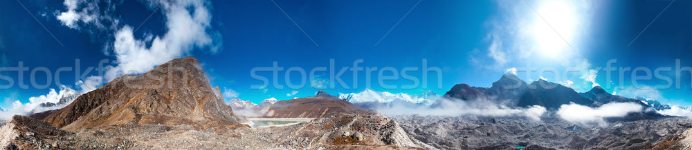 Hermosa montana paisaje vista everest región Foto stock © goinyk