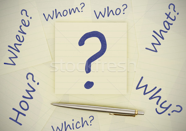 Unanswered questions Stock photo © goir