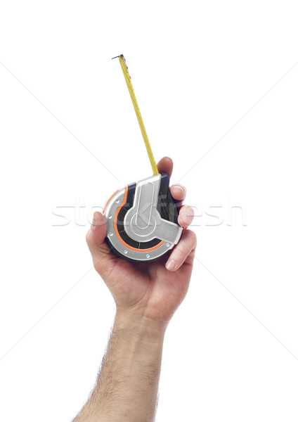 Hand with tape measure Stock photo © goir