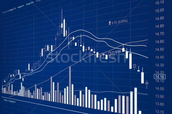 Borsa istatistik grafik iş Internet finanse Stok fotoğraf © goir