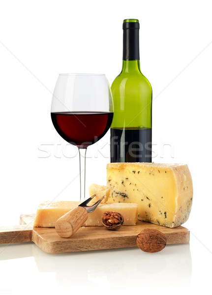 Red wine and cheese Stock photo © goir