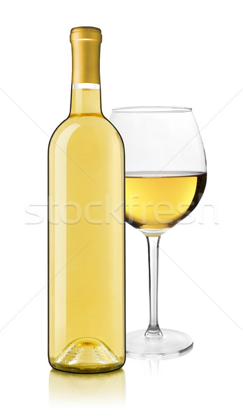 Wine bottle and glass Stock photo © goir
