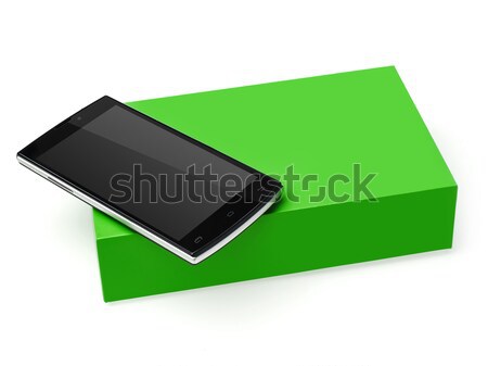 手機 框 孤立 白 技術 現代 商業照片 © goir