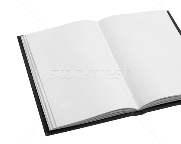 Сток-фото: книга · открытой · книгой · белый · бумаги · сведению