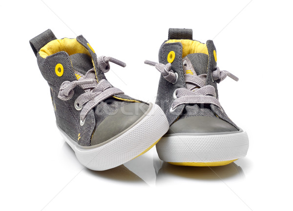 Kid scarpe isolato bianco moda bambino Foto d'archivio © goir