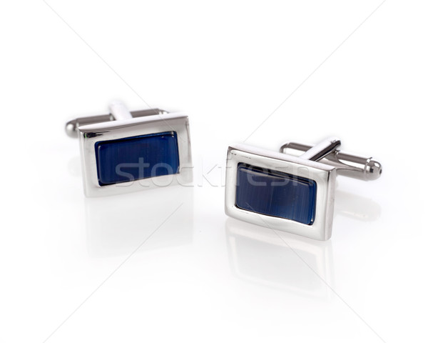 Cuff links isolated on white Stock photo © goir