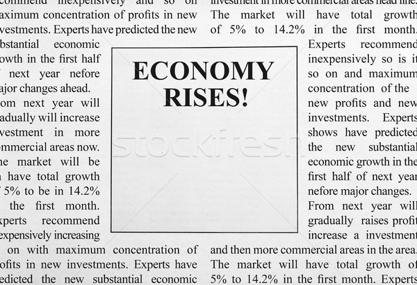 Economy rises ad Stock photo © goir