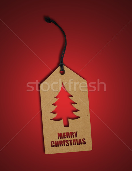 Christmas tag Stock photo © goir