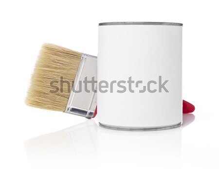 Paintbrush and paint can Stock photo © goir