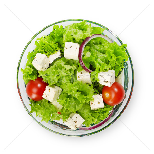 Salad bowl isolated Stock photo © goir