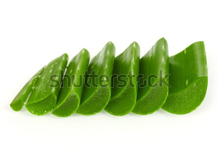 [[stock_photo]]: Aloe · isolé · blanche · alimentaire · feuille · usine