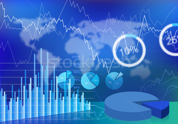 Negocios evolución gráfico tecnología financiar éxito Foto stock © goir