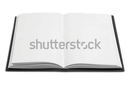 Сток-фото: открытой · книгой · белый · бумаги · книга · сведению