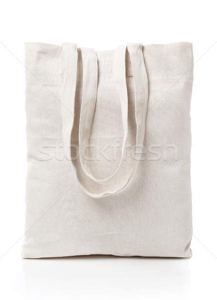 Foto stock: Algodão · saco · isolado · branco · moda · mercado