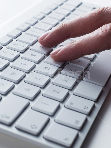 Fingers on keyboard Stock photo © goir