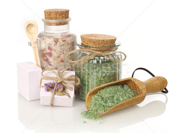 Spa bath salts and soap Stock photo © goir