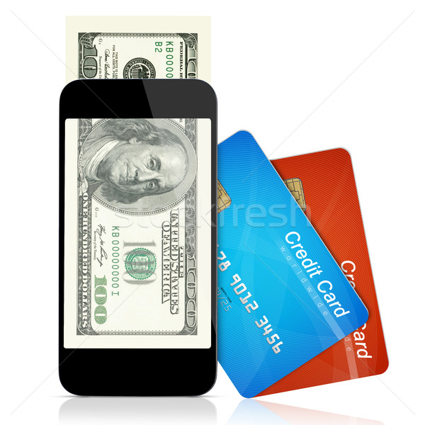 Mobile wallet concept Stock photo © goir