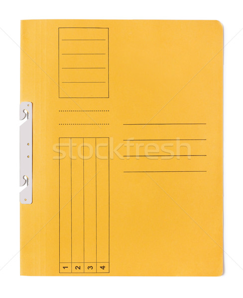 Pliku folderze Manila biały działalności papieru Zdjęcia stock © goir