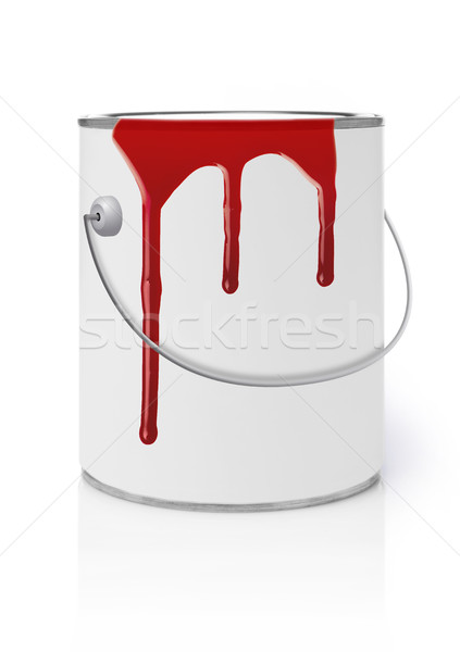 Dripping paint on can Stock photo © goir