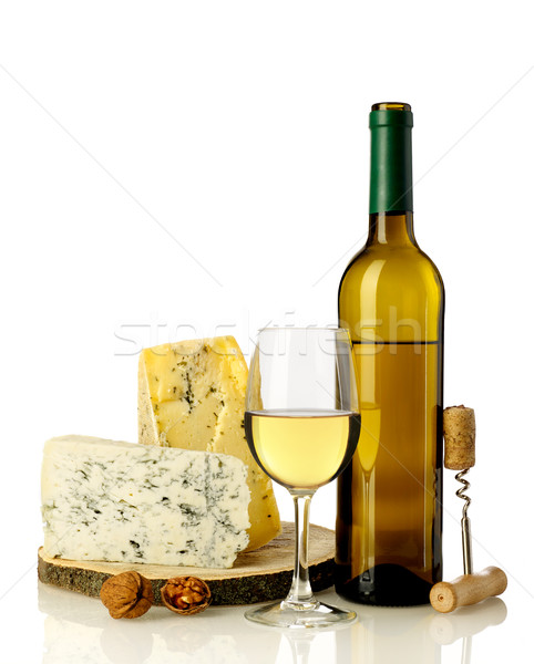 White wine and cheese Stock photo © goir