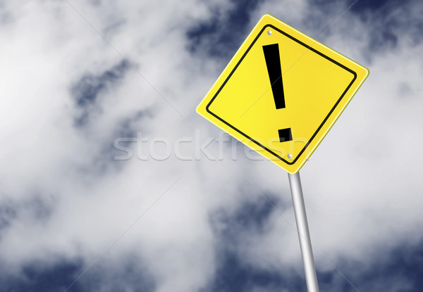 Exclamation point sign Stock photo © goir