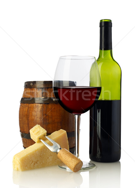 Red wine and cheese Stock photo © goir