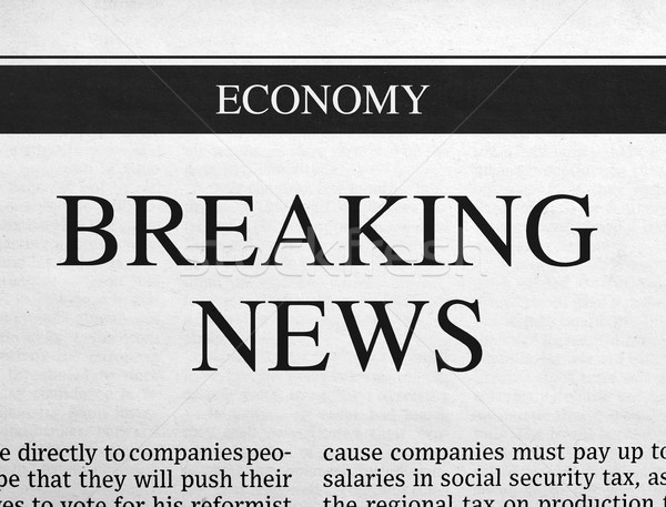 Breaking news headline Stock photo © goir