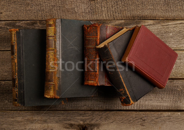 Antique books on table Stock photo © goir