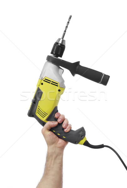 Hand with drill Stock photo © goir